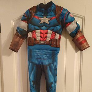 Size 3-4 Captain America Halloween Costume